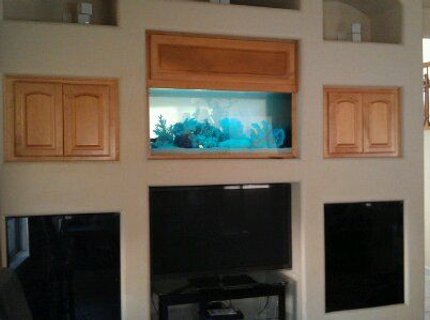 140 gallons saltwater fish tank (mostly fish, little/no live coral) - 150 Gallon Custom Aquarium by Sunset Aquatics 140 gallons saltwater fish tank (mostly fish, little/no live coral) - 150 Gallon Custom Aquarium by Sunset Aquatics