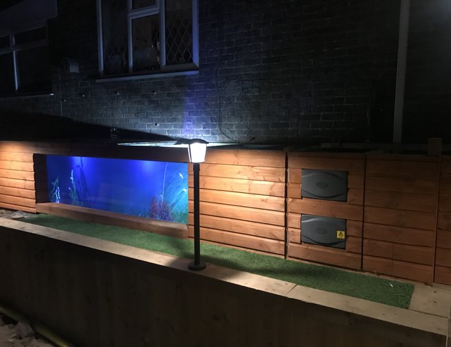 1300 gallons freshwater fish tank (mostly fish and non-living decorations) - Not the best pic I have, but it looks good 1300 gallons freshwater fish tank (mostly fish and non-living decorations) - Not the best pic I have, but it looks good