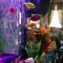 fish tank picture - My discription of my aquarium would be: My New Aquarium. With things I am interested in. The Sphix, Greek Ruins, Treasure Hunting, Scuba Diving, Different Plants, Mermaids, and Lots Of Color!